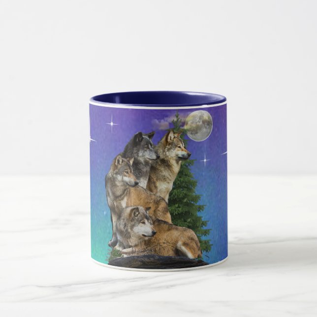 Caneca Lobo e Lua (Centro)