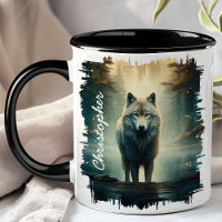 Lobo na Floresta Nebulosa
