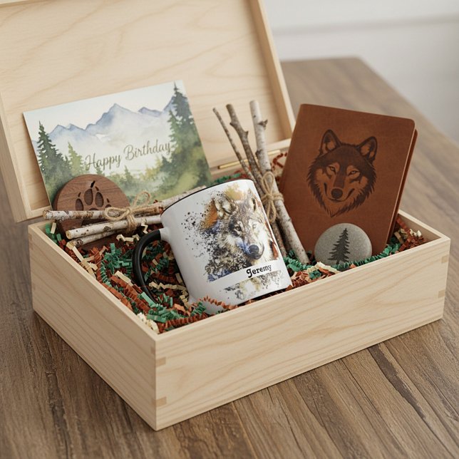 Caneca Lobo Personalizado (Criador carregado)