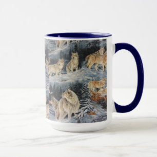 Caneca Lobos do inverno