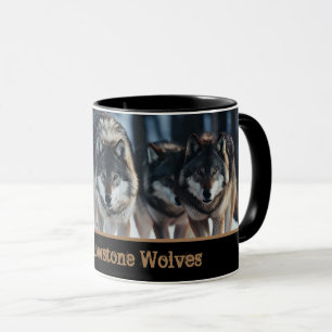 Caneca Lobos Yellowstone Coffee Mug Dois Tons