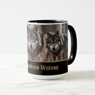 Caneca Lobos Yellowstone Coffee Mug Dois Tons