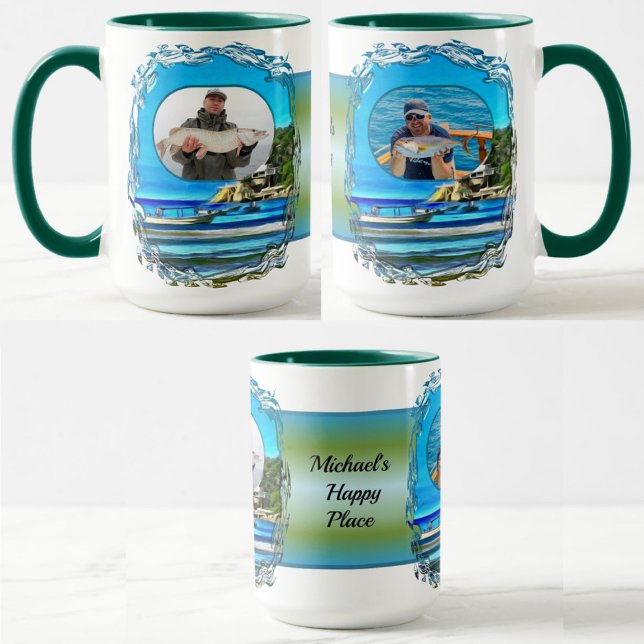 Caneca Local Feliz Embarcações De Pesca Mismaloya 0346 (Criador carregado)