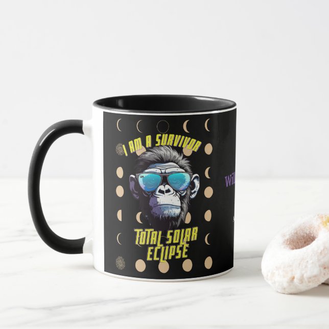 Caneca Localização de Nome Personalizado Total Eclipse So (Com Donut)