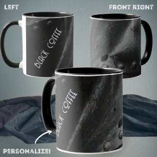 Caneca Loft - metal preto minimalista
