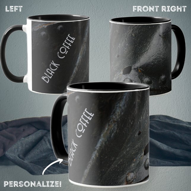 Caneca Loft - metal preto minimalista (Criador carregado)