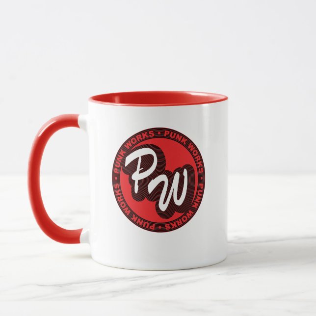 Caneca logo Punk Works (Esquerda)