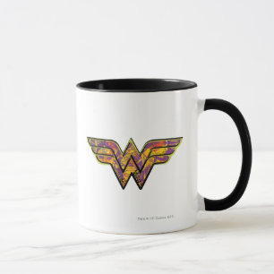 Caneca Logotipo colorido da mulher maravilhosa