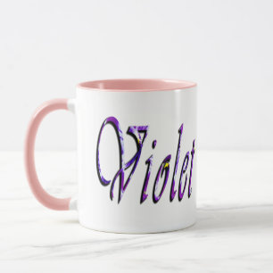 Caneca Logotipo conhecido violeta,