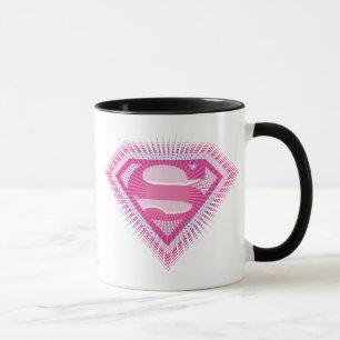 Caneca Logotipo cor-de-rosa de Supergirl