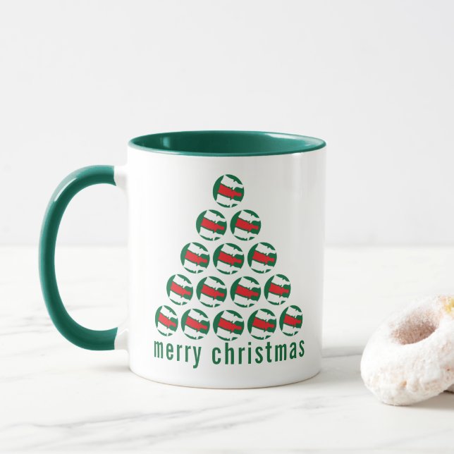 Caneca Logotipo da coluna calça de Natal Médico (Com Donut)