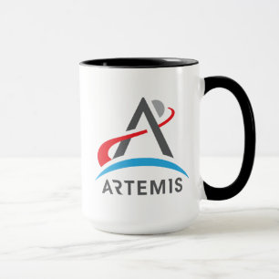 Caneca Logotipo da NASA Artemis Eclipse Black Trim