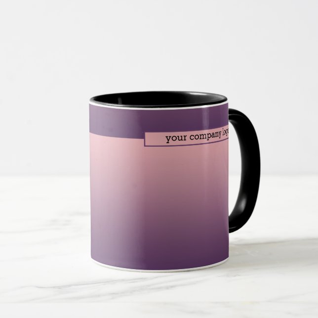 Caneca LOGOTIPO DA SUA EMPRESA, personalizado (Frente Esquerda)