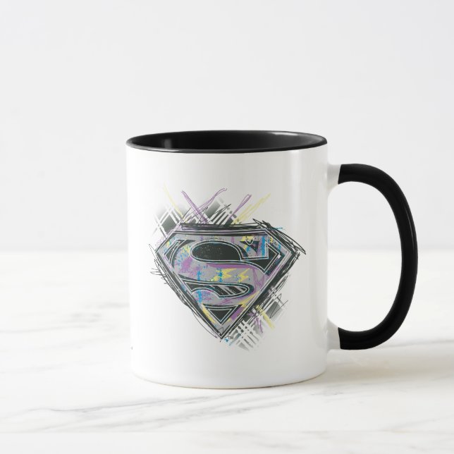 Caneca Logotipo da Supergirl Scribbles (Direita)