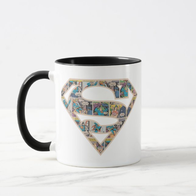Caneca Logotipo de banda desenhada da Supergirl (Esquerda)