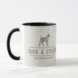 Caneca Logotipo de Empresa de Passeio e Cuidado de Cães N