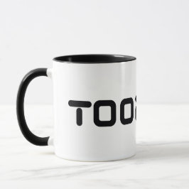 Caneca Logotipo de fonte digital Toonami