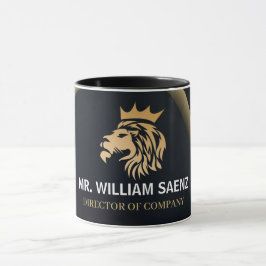 Caneca Logotipo de Leão Elegante Profissional
