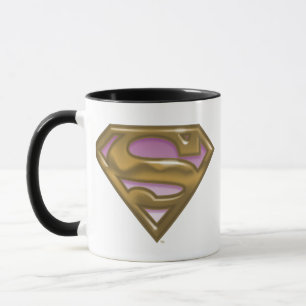 Caneca Logotipo de Ouro da Supergirl