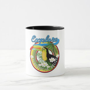 Caneca Logotipo de viagem Explore Placencia Belize