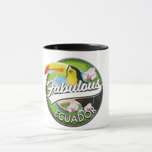 Caneca Logotipo do Explore fabuloso Equador