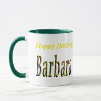 Logotipo do nome das raparigas Barbara,