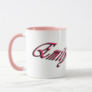 Caneca Logotipo do nome Emily Girls