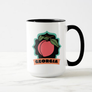 Caneca Logotipo do pêssego de Geórgia