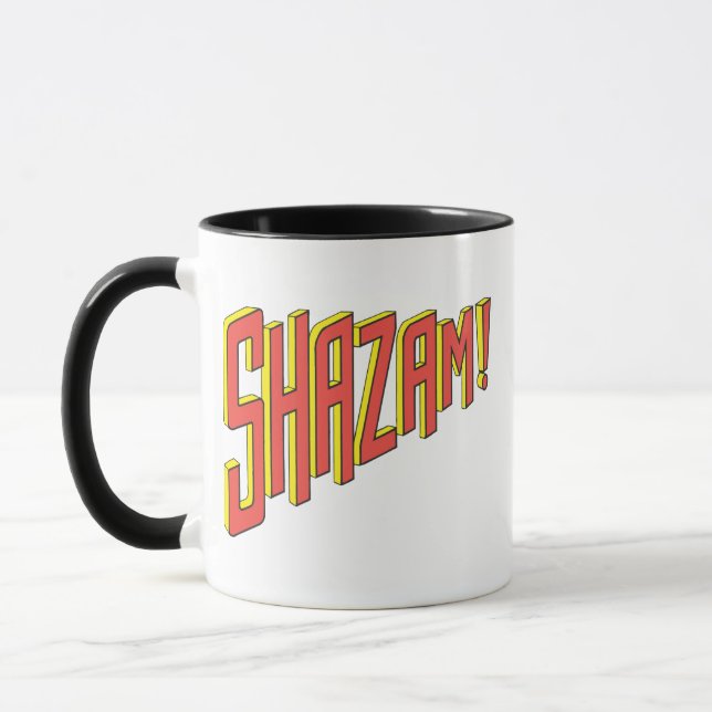 Caneca Logotipo do Shazam Vermelho/Amarelo (Esquerda)