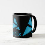 Caneca Logotipo dobro de Artix com obscuridade da marca<br><div class="desc">Logotipo do dobro do linux de Artix com a caneca da obscuridade da marca</div>