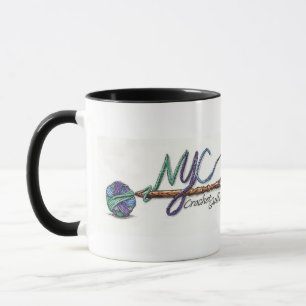Caneca Logotipo duplo NYC Crochet Guild Mug