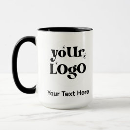 Caneca Logotipo e texto minimalistas