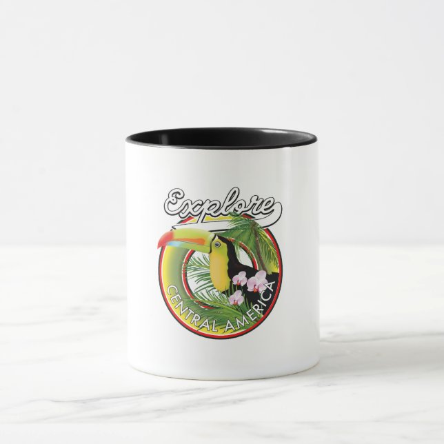 Caneca logotipo Explorar América Central. (Centro)