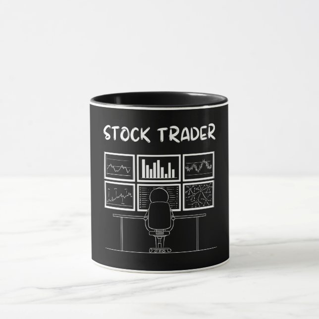 Caneca Logotipo Funny do Stock Trader (Centro)