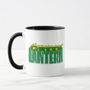 Caneca Logotipo Lanterna Verde - Chamas Amarelas