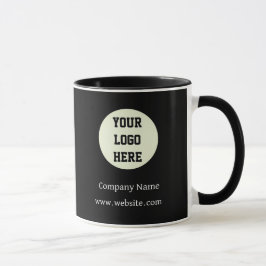 Caneca Logotipo personalizado Empresa Black Business Bran