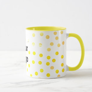 Caneca Logotipo personalizado simples e elegante aqui na