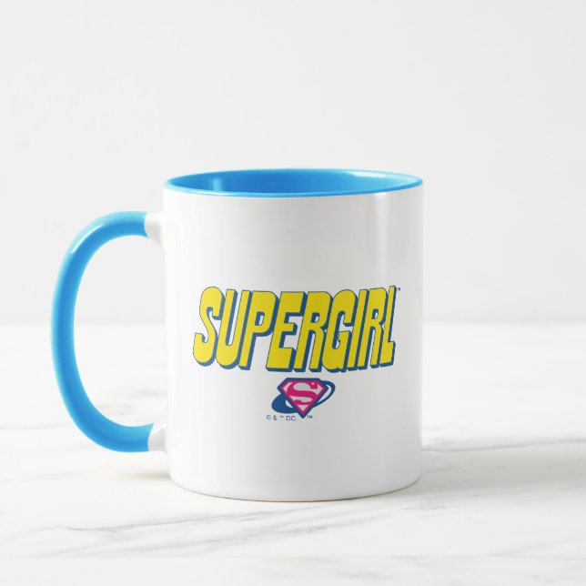 Caneca Logotipo Pop da Supergirl (Esquerda)