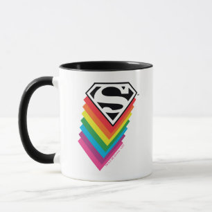 Caneca Logotipo Rainbow em camadas superiores