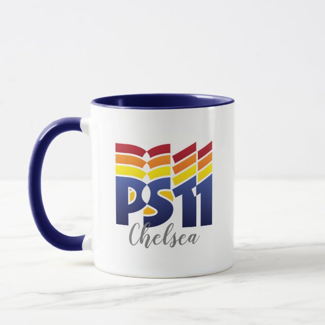 Caneca Logotipo Rainbow na escola PS11 (Esquerda)