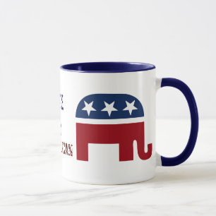 Caneca Logotipo republicano do elefante