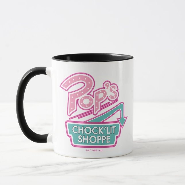 Caneca Logotipo rosa da barra de pop (Esquerda)