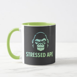 Caneca Logotipo Verde da Stressed Ape Studios