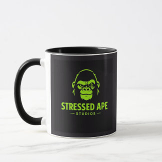 Caneca Logotipo Verde da Stressed Ape Studios