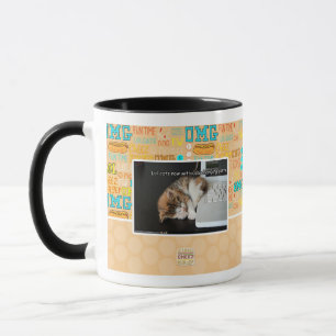 Caneca Lol cats com USB