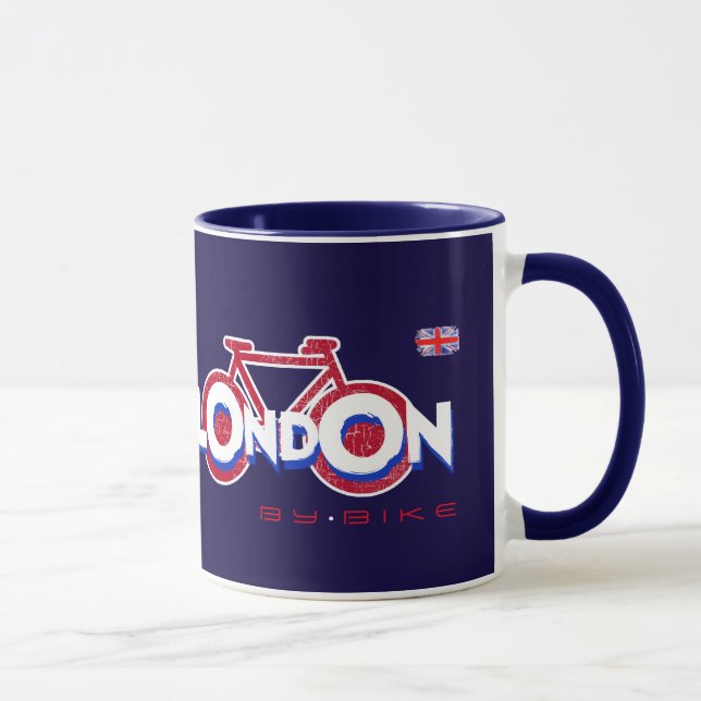 Caneca Londres, Inglaterra por bicicleta (Direita)