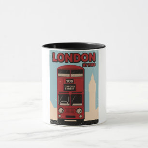 Caneca Londres por ônibus