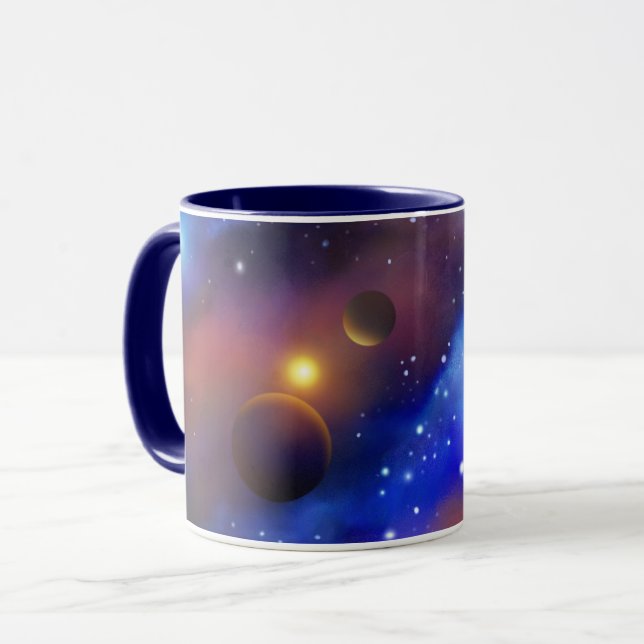 Caneca Longe do espaço Mug (Frente Esquerda)