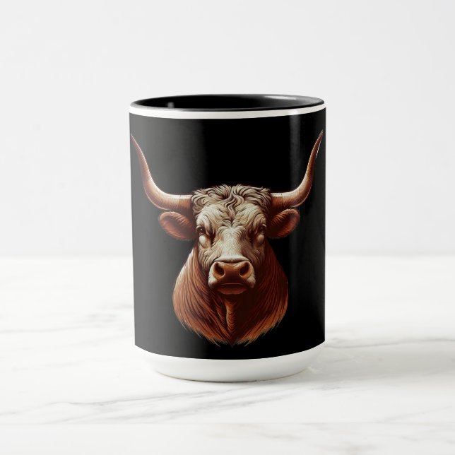 Caneca Longhorn do Texas preto (Centro)