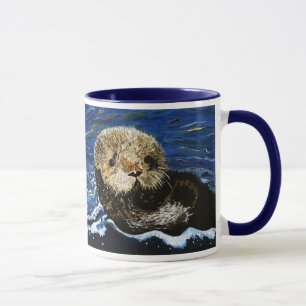 Caneca Lontra de mar bonito